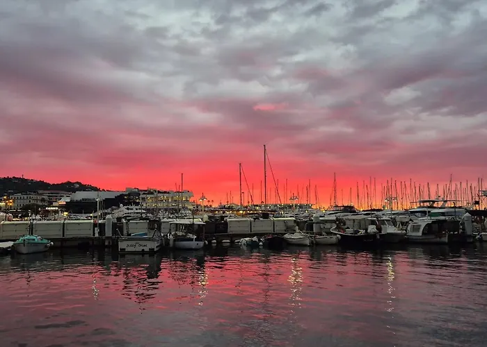 South Of France Near Beach, Palais Des Festivals And Croisette Cannes